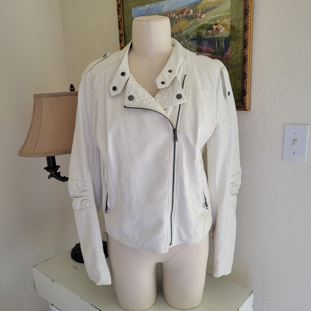 Ci Sono by cavalini faux leather biker jacket